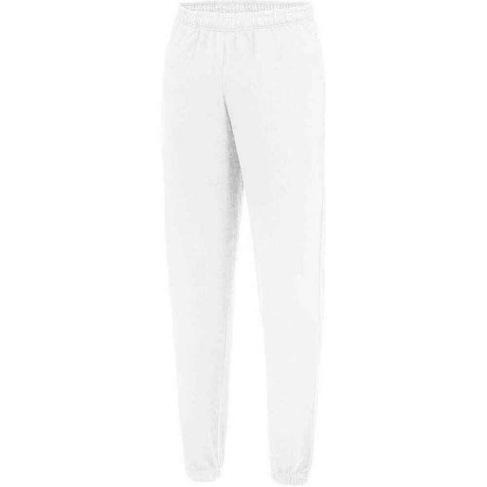 Awdis Mens College Cuffed Ankle Jogging Bottoms / Arctic White